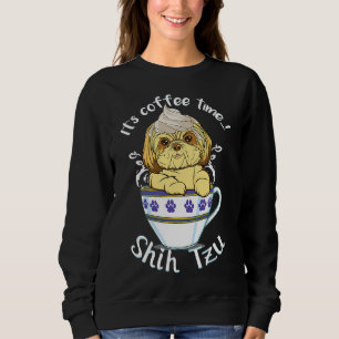 And Cute Dog And Coffee Love Shih Tzu Dog Breed Sweatshirt