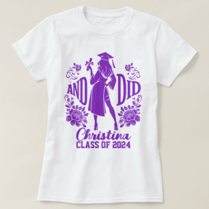 AND DID Urban Female Silhouette Trendy Graduation T-Shirt