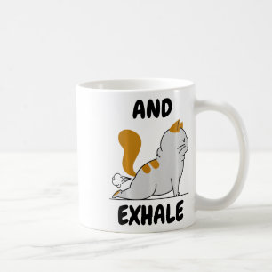 And Exhaling Yoga Cat Comfort Colors Adult Heavywe Coffee Mug
