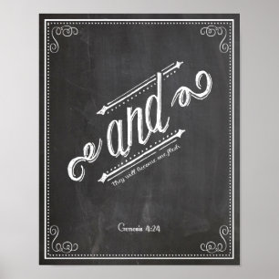 AND Genesis 4:24 joined together Poster