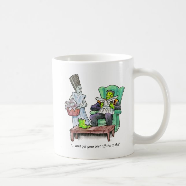 "...and get your feet off the table!" coffee mug (Right)