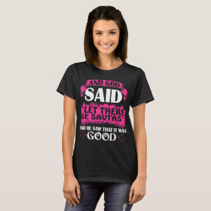 And God Said Let There Be Savta Pride Grandma Tees