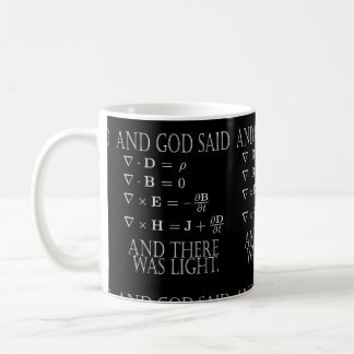 And God Said Maxwell Equation Coffee Mug