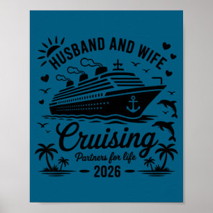 And Husband Wife Cruise Vacation Couple Poster