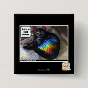 And I can poop dem too. 15 Cm Square Badge