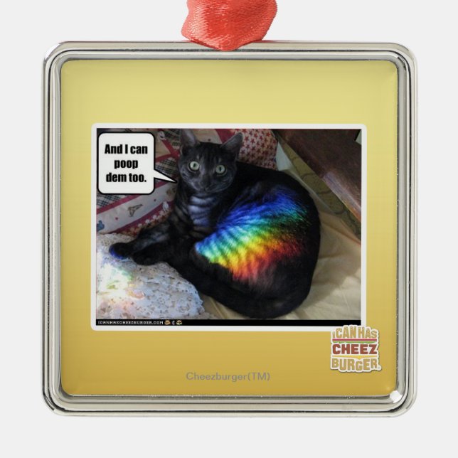 And I can poop dem too. Metal Tree Decoration (Front)