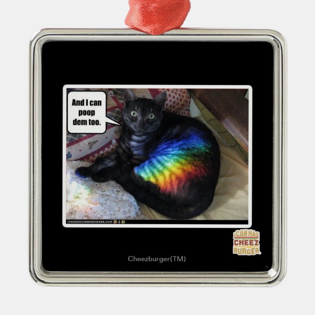 And I can poop dem too. Metal Tree Decoration (Front)