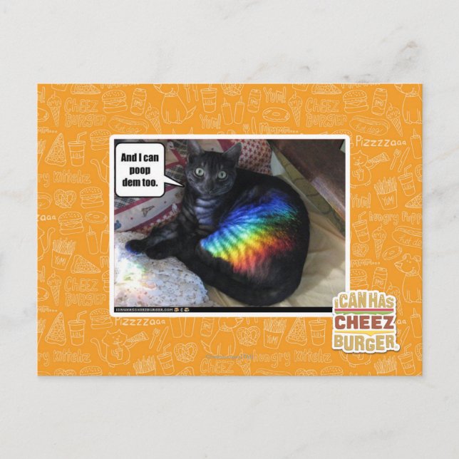 And I can poop dem too. Postcard (Front)