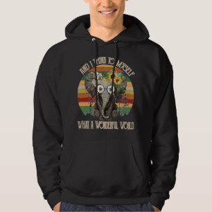 And I Think to Myself What A Wonderful World Hippi Hoodie