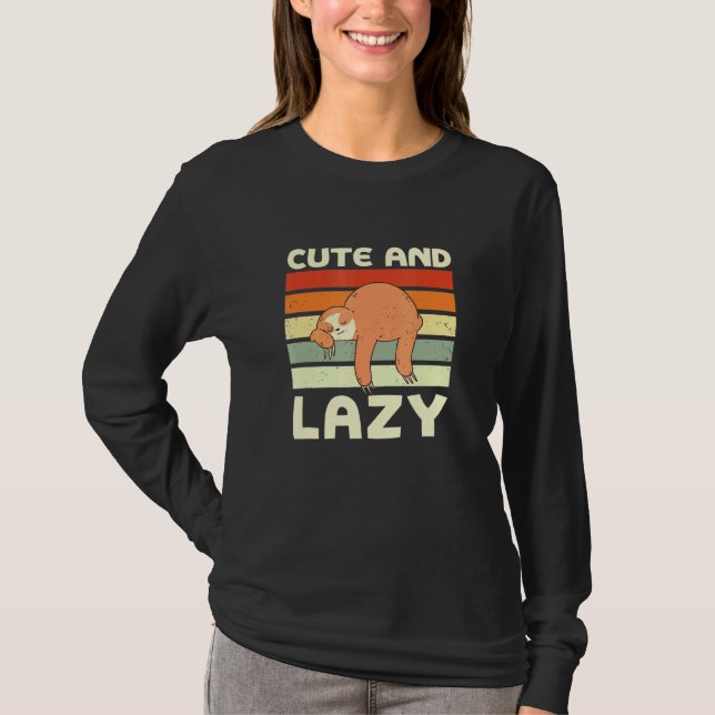And Lazy Sloth Meme Sloth Meme Animal 6 T-Shirt (Front)