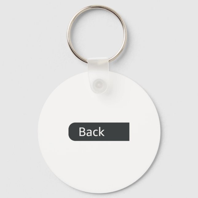 And Not Arrest Back Mens Womens Key Ring (Front)