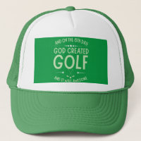 And On 8th Day God Created Golf Funny Bible Verse