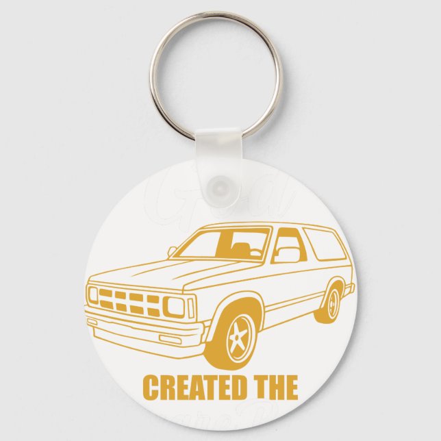 and on the 8th day god creared the square body and key ring (Front)