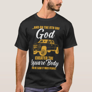 and on the vintageth day god creared the square bo T-Shirt