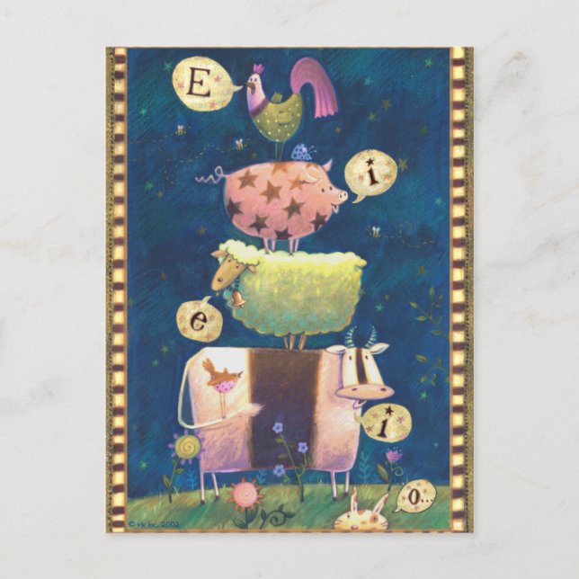 And On This Farm Postcard (Front)