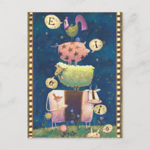 And On This Farm Postcard