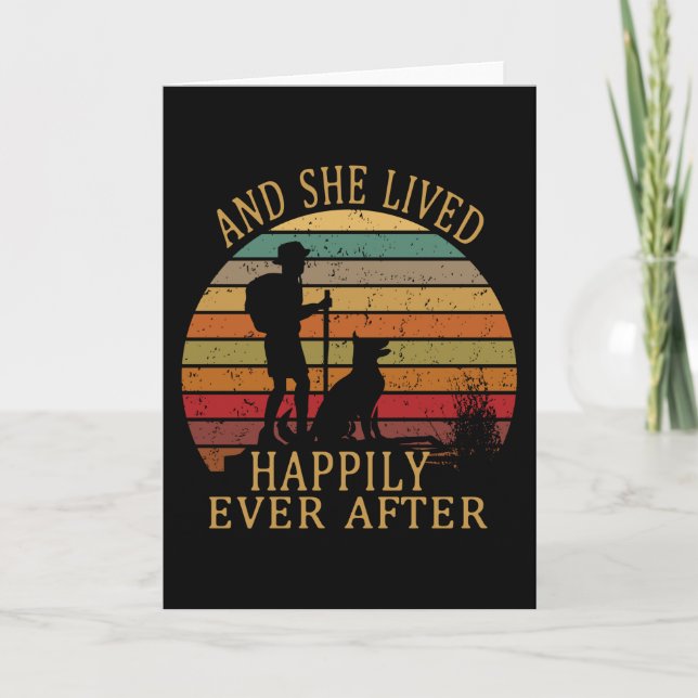 And she lived Happily ever after Card (Front)