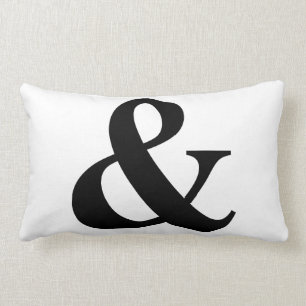 & And Sign Ampersand Logogram Symbol Icon Shortcut Lumbar Cushion