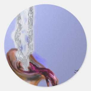 And So It Begins Classic Round Sticker