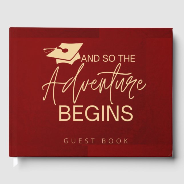 And So The Adventure Begins 2022 Guest Book (Front)
