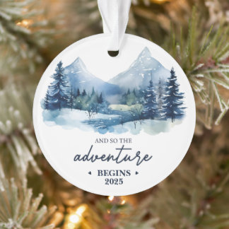And So the Adventure Begins - Custom Year Ornament