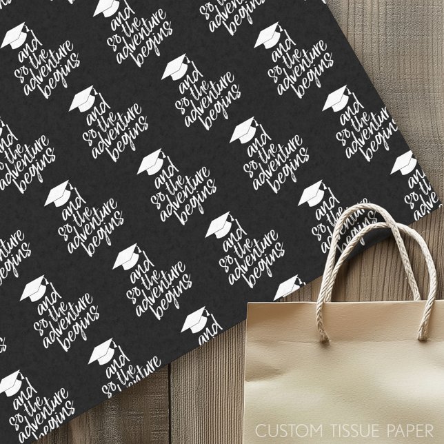 And So The Adventure Begins - Graduation Tissue Paper (Graduation Tissue Paper - And So The Adventure Begins)