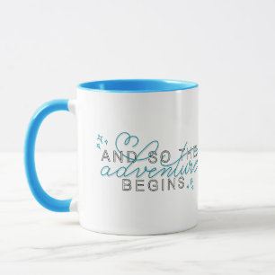 'And so the Adventure Begins' Inspirational Quote Mug