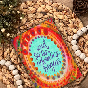 And so the Adventure Begins Inspirivity Aqua Card