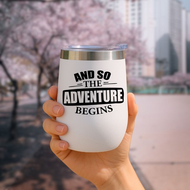 And so the adventure begins Travel Mug Insulated (Creator Uploaded)