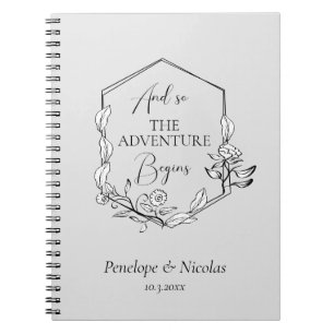 And So The Adventure Begins Wedding Planning Notebook