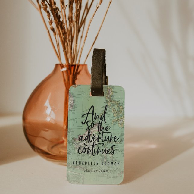 And so the adventure continues luggage tag (Creator Uploaded)