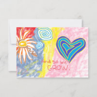 And So We Grow Response Card