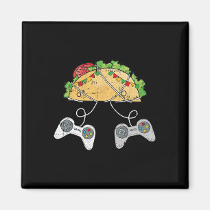 And Tacos Cinco De Mayo Video-game Mexican Food Ga Magnet