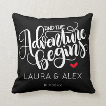 And the adventure begins - Date personalised colou