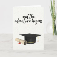 And the Adventure Begins Diploma Graduation