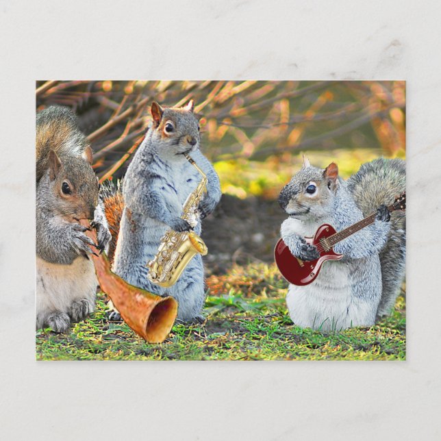 And the band played on postcard (Front)