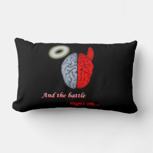 And the Battle Rages On (Good vs Evil) Lumbar Cushion