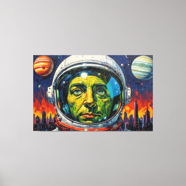 AND THE FUTURE TURNED DARK 5 CANVAS PRINT (Front)