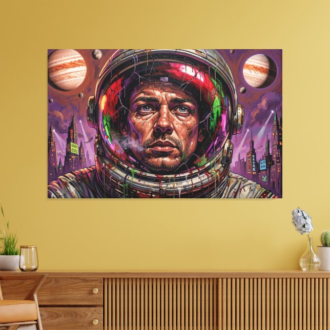 AND THE FUTURE TURNED DARK 6 CANVAS PRINT (Insitu(LivingRoom))