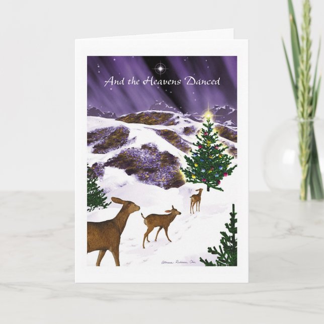 And the Heavens Danced Holiday Card (Front)