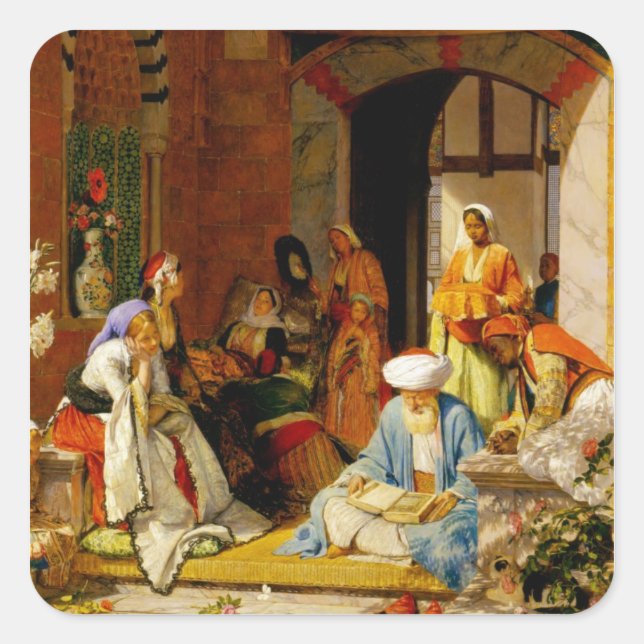 'And the Prayer of Faith Shall Save the Sick', fro Square Sticker (Front)