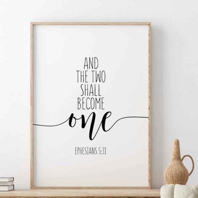 And The Two Shall Become One, Ephesians 5:31 Poster (Creator Uploaded)