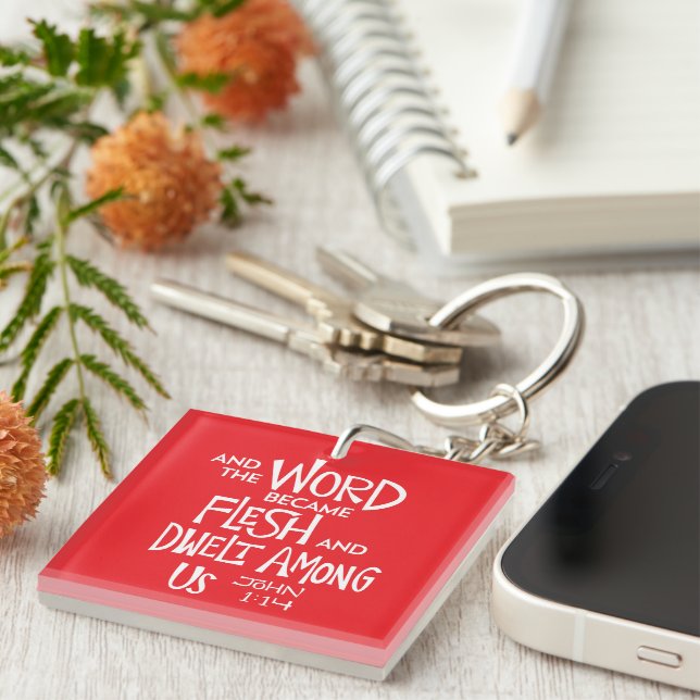 And the Word became Flesh Key Ring (Front Right)