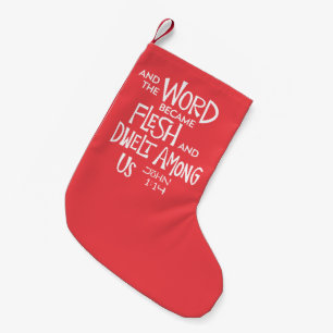 And the Word became Flesh Small Christmas Stocking