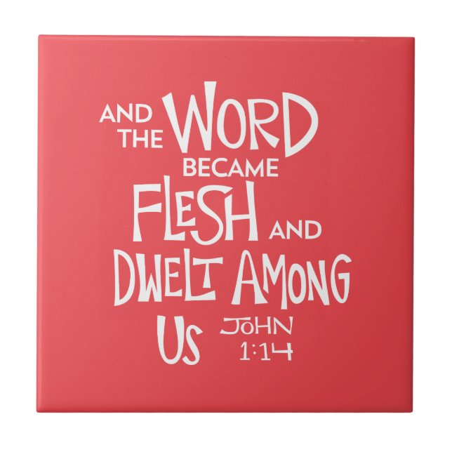 And the Word became Flesh Tile (Front)