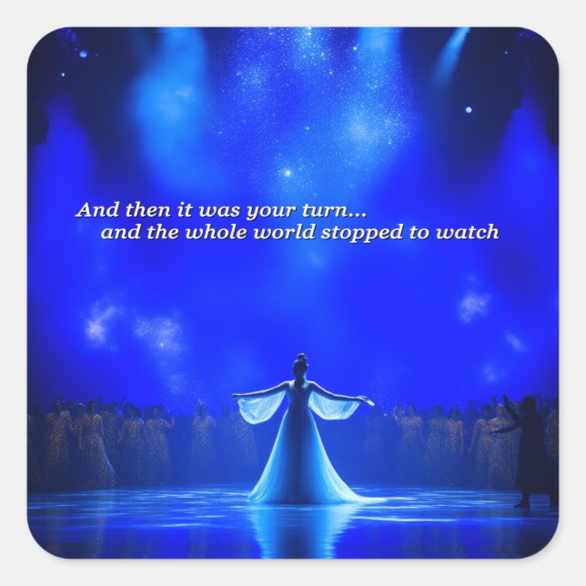 And then it was your turn square sticker (Front)