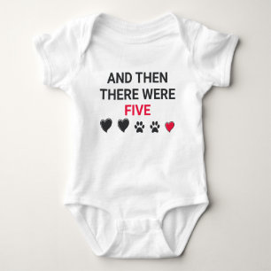 And Then There Were Five Baby Bodysuit