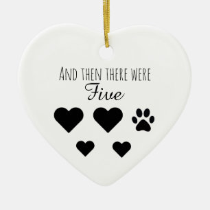 And then there were Five Ceramic Tree Decoration