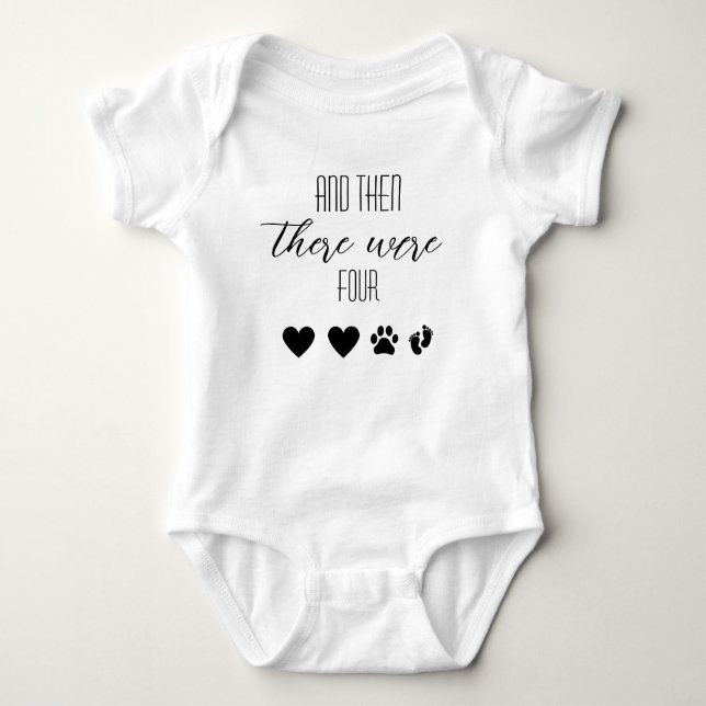 And Then There Were Four Baby Bodysuit (Front)