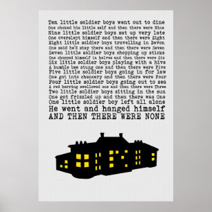 And Then There Were None  Paper Effect Poster